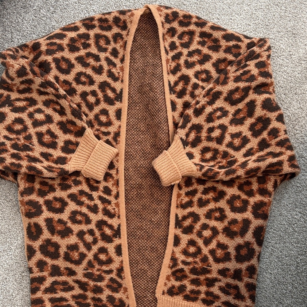 Cupshe Brown Leopard Print Cardigan